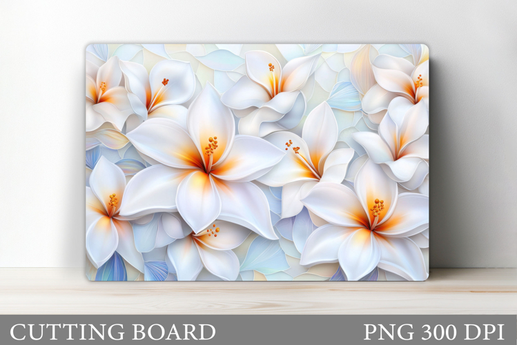Floral Cutting Board Design. Flowers Cutting Board