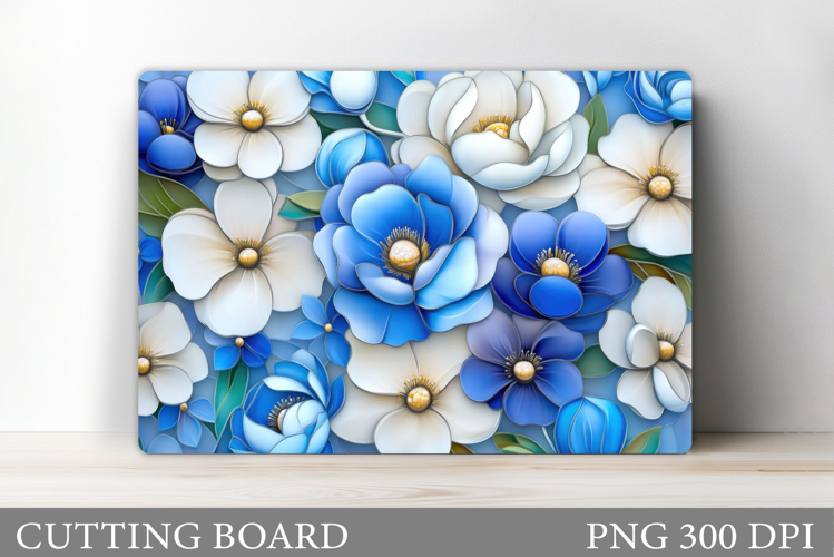 Floral Cutting Board Design. Flowers Cutting Board