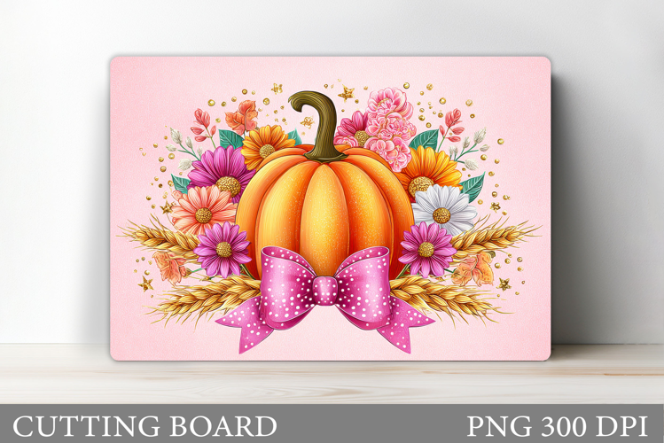Fall Pumpkin Cutting Board Design. Fall Pumpkin Sublimation