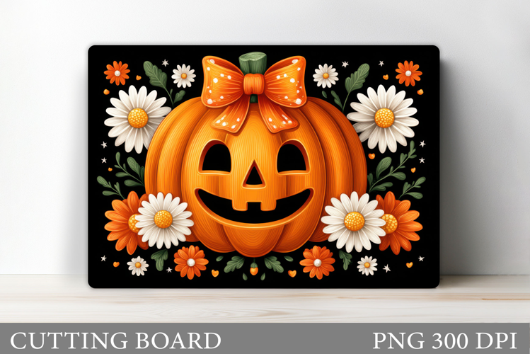 Halloween Cutting Board. Pumpkin Cutting Board Sublimation