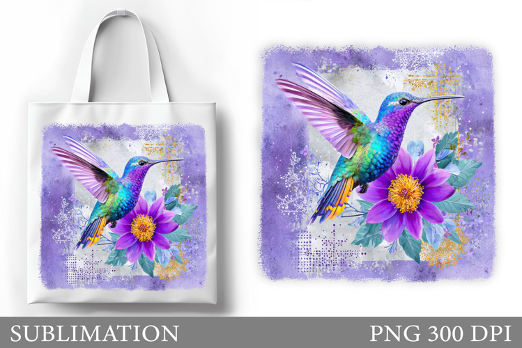 Hummingbird Tote Bag Sublimation. Hummingbird Sublimation