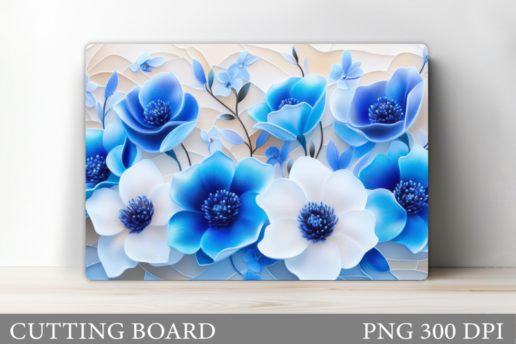 Flowers Cutting Board. Floral Cutting Board Sublimation