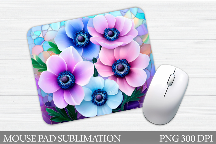 Flowers Mouse Pad Sublimation. Floral Mouse Pad Design