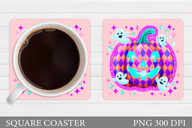 Halloween Pumpkin Coaster. Halloween Coaster Design