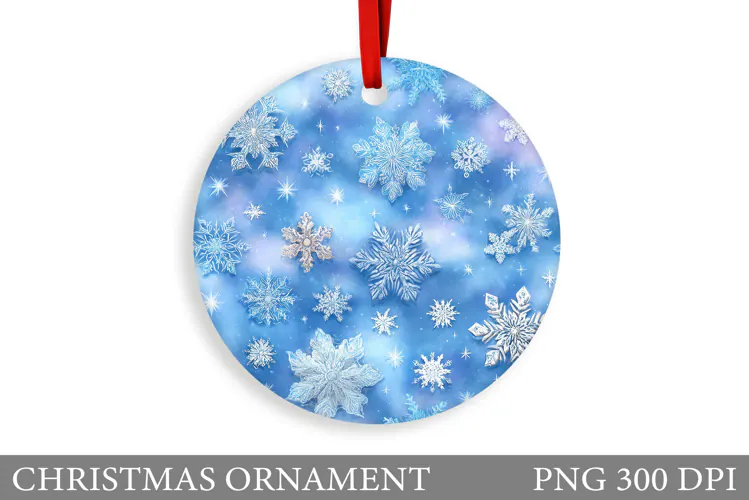 Snowflakes Christmas Ornament. Christmas Ornament Design