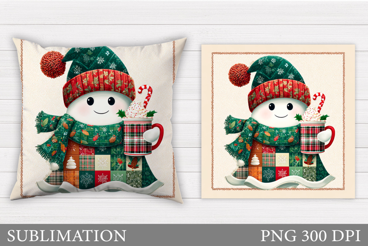 Christmas Ghost Pillow Design. Christmas Pillow Sublimation