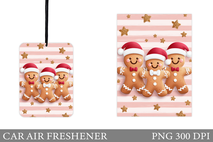 Gingerbread Car Air Freshener. Christmas Car Air Freshener