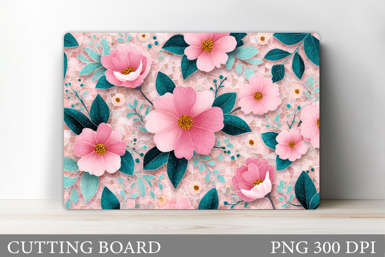 Flowers Cutting Board. Floral Cutting Board Sublimation