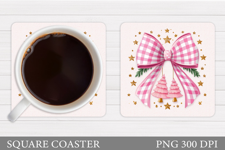 Christmas Coaster Design. Christmas Sublimation
