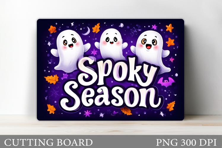 Ghost Cutting Board Sublimation. Halloween Cutting Board