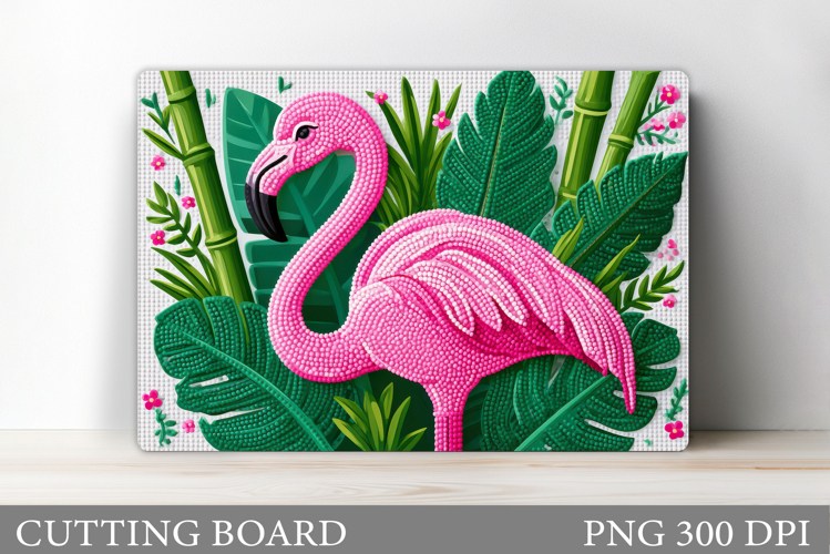 Flamingo Cutting Board Design. Flamingo Sublimation