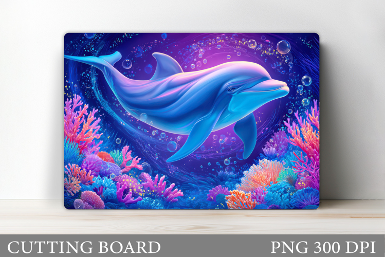 Dolphin Cutting Board Design. Dolphin Sublimation