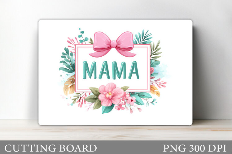 Mother's Day Cutting Board. Mother's Day Sublimation example image 1