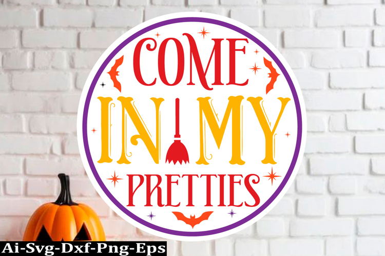 Halloween round sign Svg Design,Halloween Quotes Spooky Hall