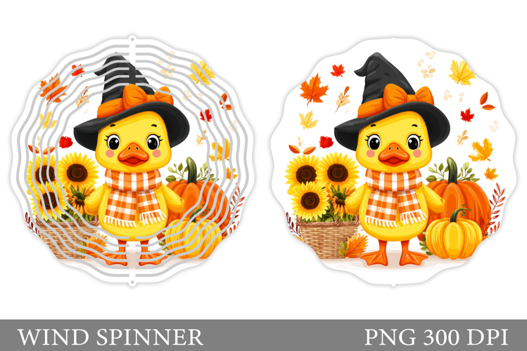 Fall Duck Wind Spinner. Fall Wind Spinner Sublimation