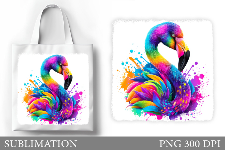Flamingo Tote Bag Sublimation. Flamingo Sublimation