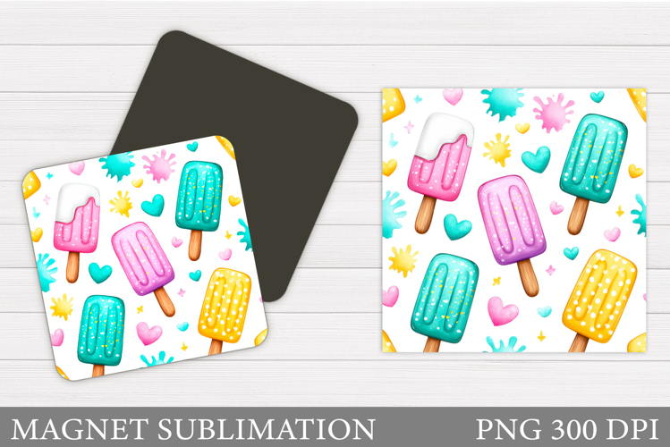 Ice Cream Magnet Design. Ice Cream Sublimation