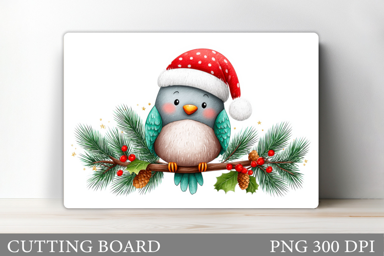 Christmas Bird Cutting Board. Christmas Cutting Board Design