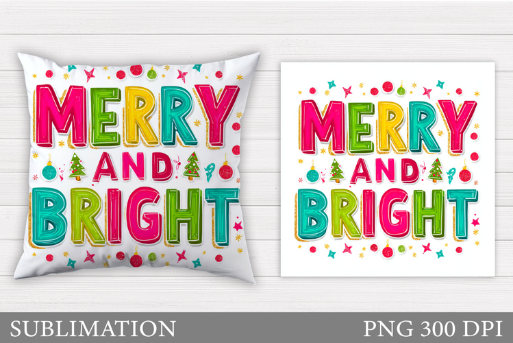 Christmas Pillow Design. Christmas Sublimation