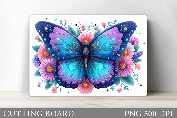 Butterfly Cutting Board Design. Butterfly Sublimation