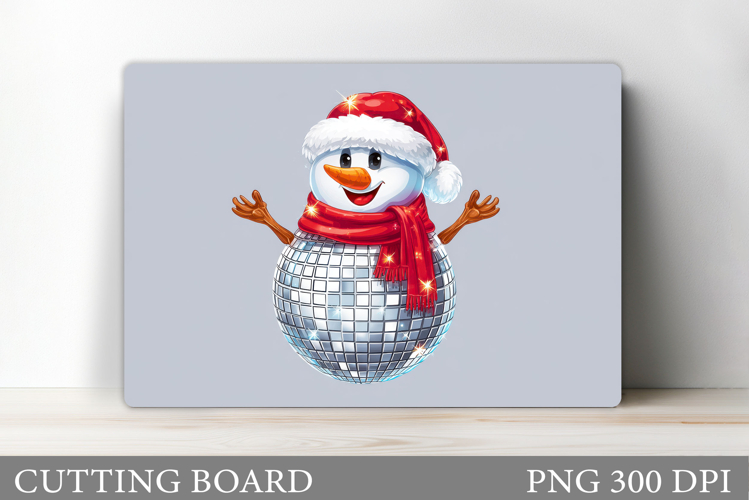 Cute Snowman Cutting Board. Christmas Cutting Board Design