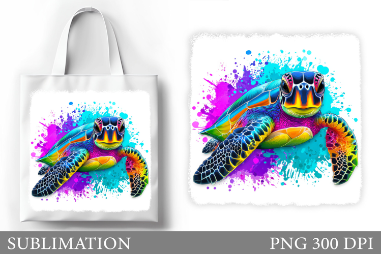 Sea Turtle Tote Bag Sublimation. Turtle Sublimation