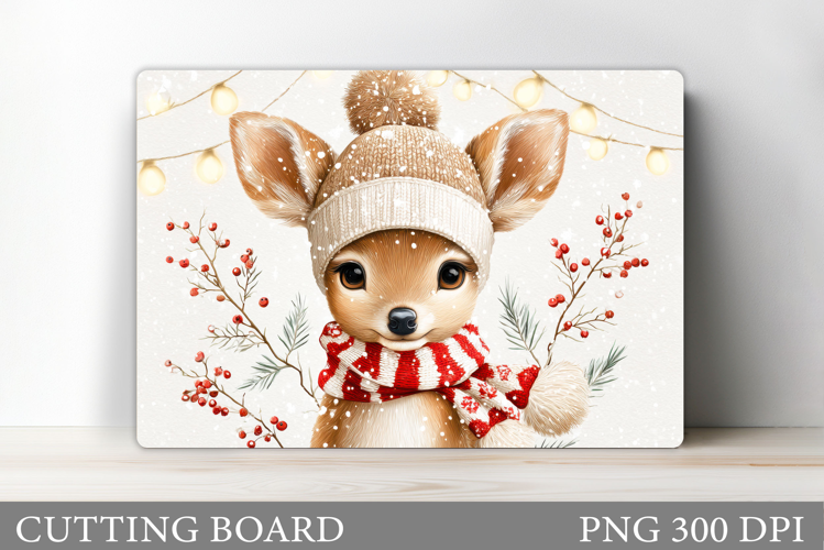 Christmas Deer Cutting Board. Christmas Cutting Board Design