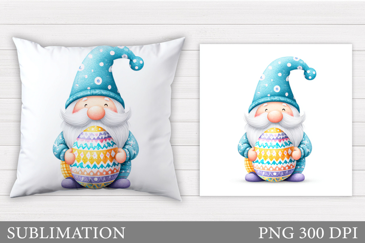 Easter Gnome Pillow Design. Easter Pillow Sublimation
