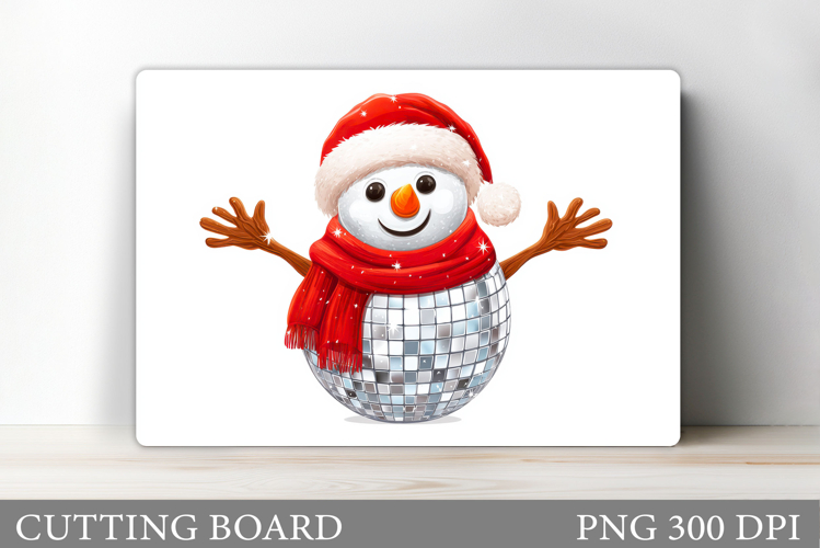 Cute Snowman Cutting Board. Christmas Cutting Board Design