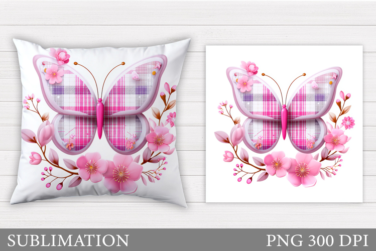 Butterfly Pillow Design. Butterfly Sublimation