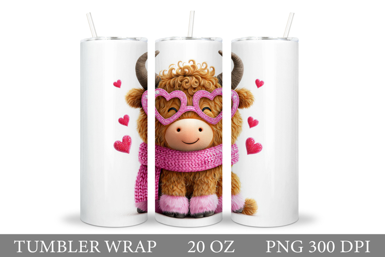 Valentines Cow Tumbler. Valentines Tumbler Sublimation