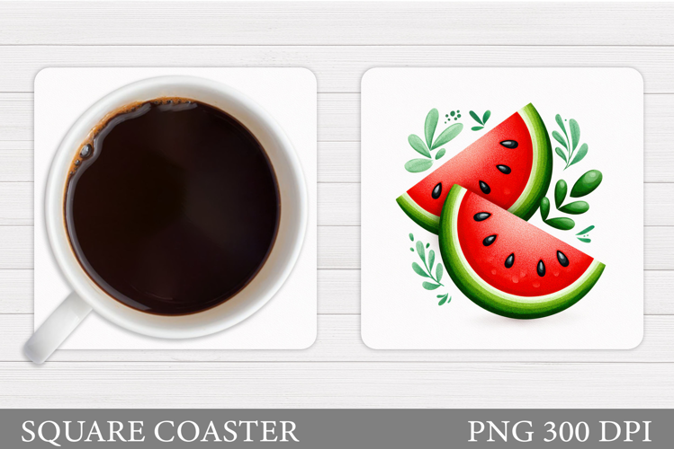 Watermelon Coaster Design. Summer Coaster Sublimation