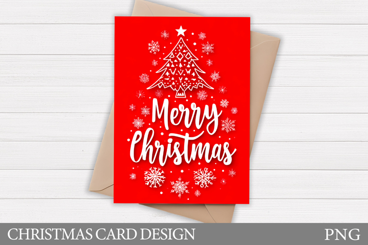 Christmas Tree Card Design. Christmas Card Printable