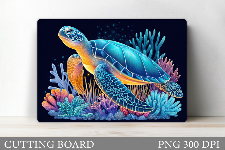 Turtle Kitchen Cutting Board. Sea Turtle Cutting Board