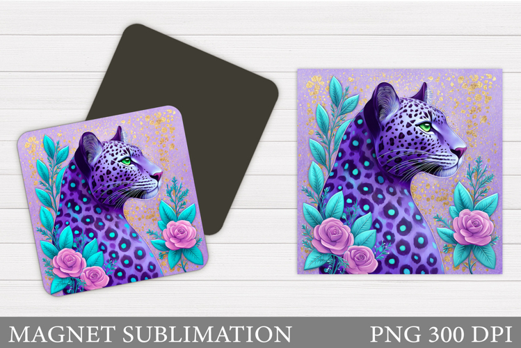 Leopard Magnet Design. Leopard Sublimation