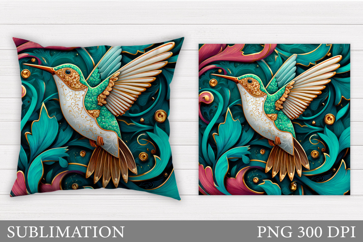 Hummingbird Sublimation. Hummingbird Pillow Sublimation