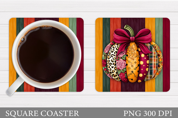 Fall Pumpkin Coaster. Fall Coaster Sublimation