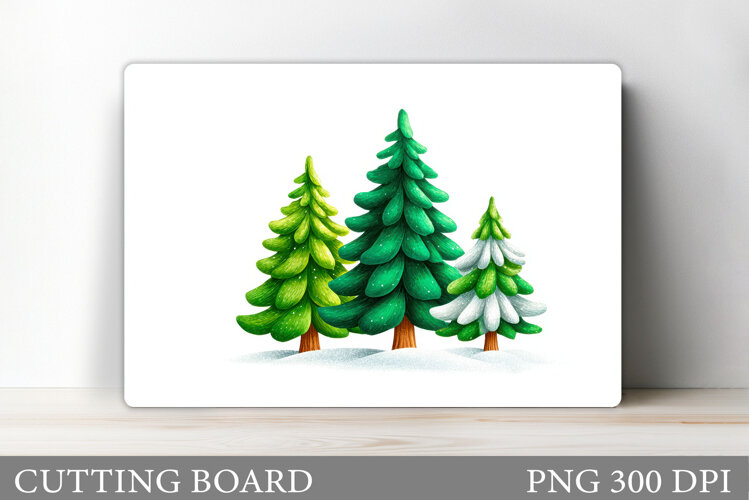 Christmas Tree Cutting Board Design. Kitchen Cutting Board example image 1