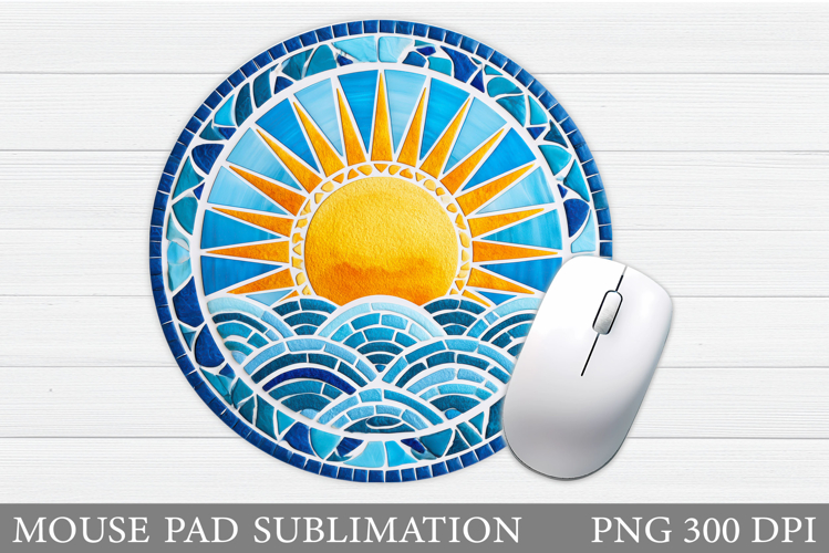 Sun Mouse Pad Sublimation. Sea Mouse Pad Design