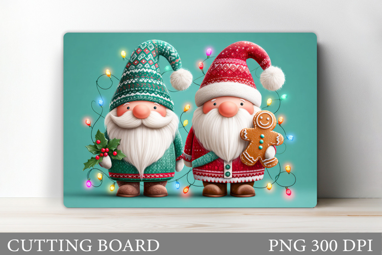 Christmas Gnome Cutting Board. Christmas Cutting Board