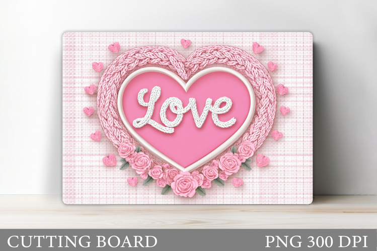Love Cutting Board Design. Valentines Cutting Board