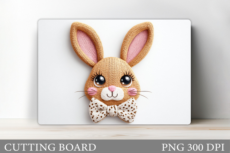 Cute Bunny Cutting Board Design. Cute Bunny Sublimation