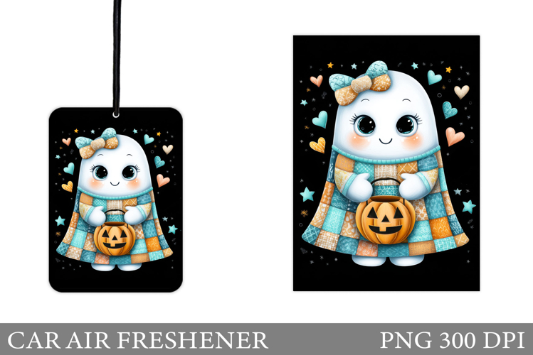 Cute Ghost Car Air Freshener. Cute Pumpkin Car Air Freshener