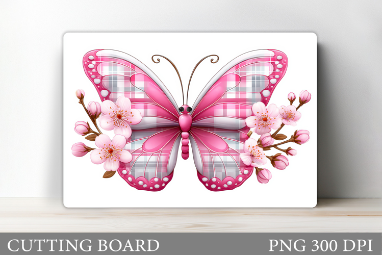 Butterfly Cutting Board. Flowers Cutting Board Sublimation