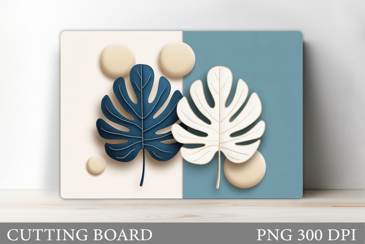 Tropical Leaves Cutting Board. Tropical Cutting Board example image 1