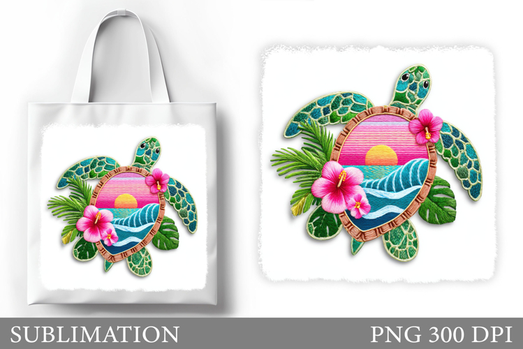 Sea Turtle Tote Bag Sublimation. Turtle Sublimation