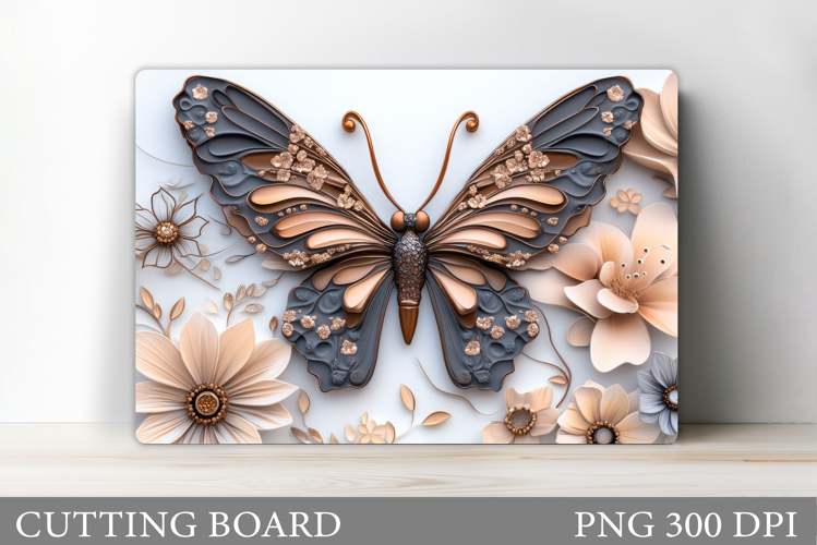 Butterfly Cutting Board. Flower Cutting Board Sublimation