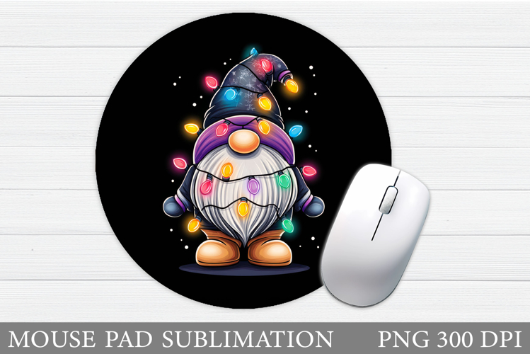 Christmas Gnome Mouse Pad. Christmas Mouse Pad Sublimation