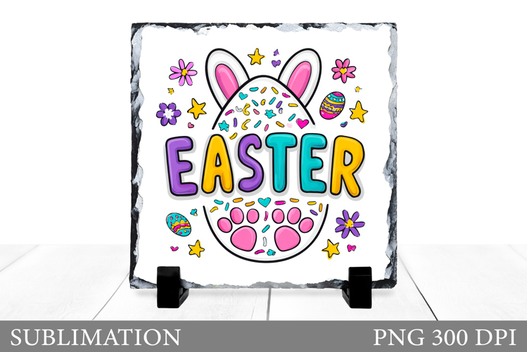 Easter Slate Design. Easter Sublimation