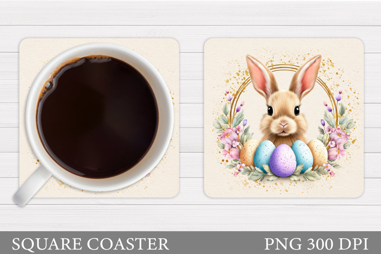 Easter Bunny Coaster. Bunny Easter Coaster Design